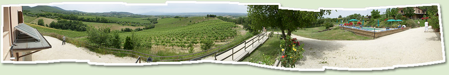 panoramic view from agriturismo